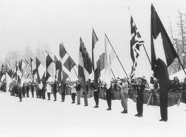 Церемония закрытия зимних Олимпийских игр 1948 года