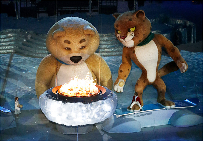Церемония закрытия зимних олимпийских игр в Сочи