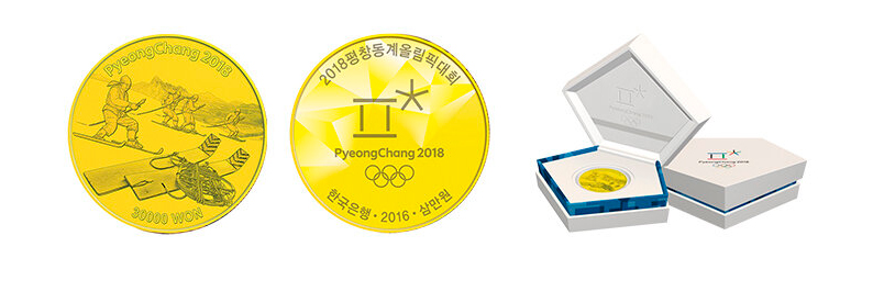 Монеты Пхёнчхан 2018 фото