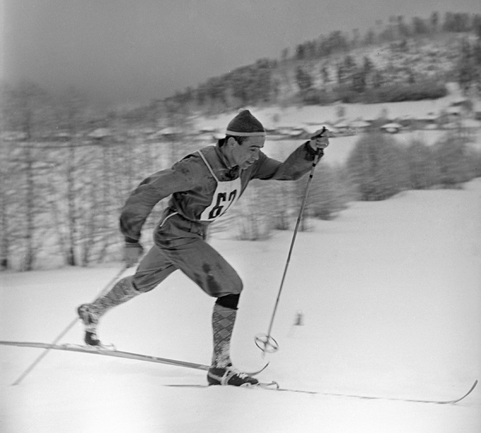 Николай Аникин лыжные гонки Скво-Велли 1960