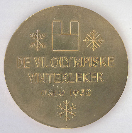 Золотая медаль VI зимних Олимпийских игр в Осло