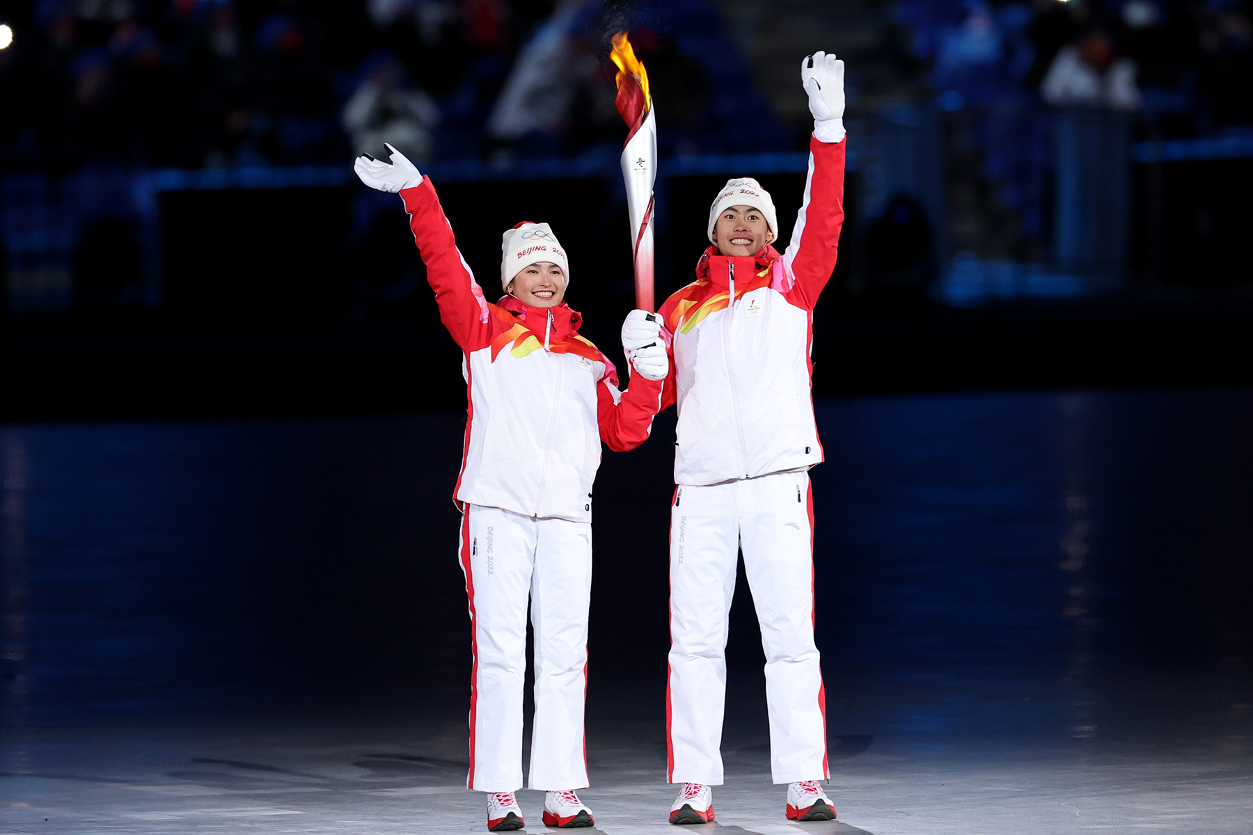 Пекин 2022 церемония открытия олимпийский огонь