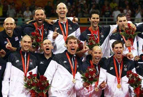 Мужская сборная США - чемпионы Олимпийских игр в Пекине