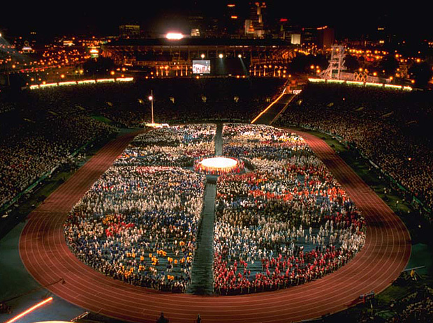 Церемония закрытия летней Олимпиады в Атланте