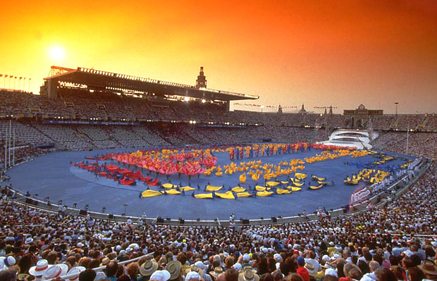 XXV летние Олимпийские игры церемония открытия