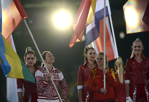 Анастасия Давыдова российский флаг