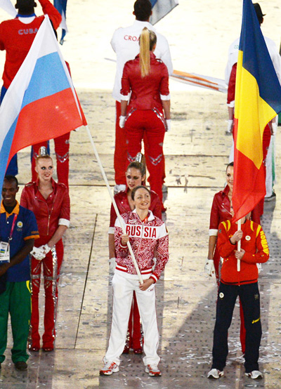 Анастасия Давыдова церемония закрытия олимпиады в Лондоне