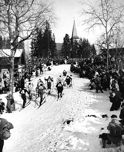 Мужская эстафета 4х10 км. Осло 1952