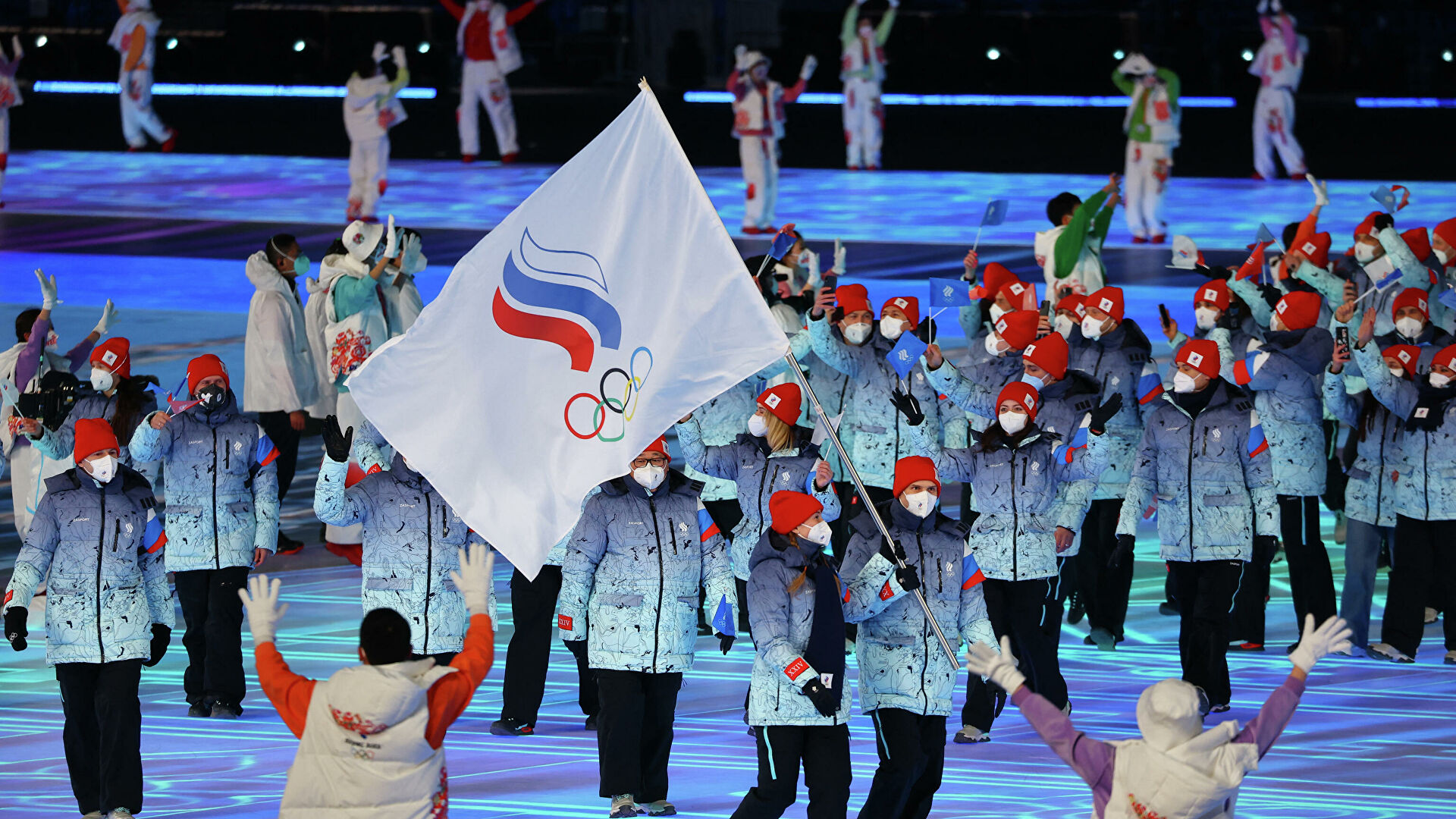 Пекин 2022 олимпиада церемония открытия сборная России