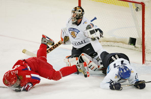 Финляндия - Россия - 4:0 хоккей Турин